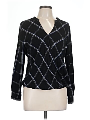 Pure Navy Long Sleeve Blouse (view 1)