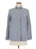 BDG 100% Cotton Chevron-herringbone Blue Long Sleeve Button-Down Shirt Size M - photo 1
