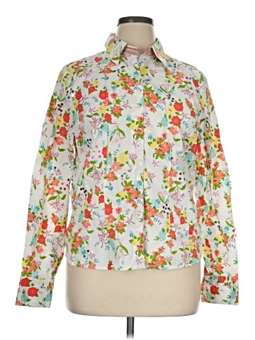 Cj Banks Long Sleeve Blouse (view 1)