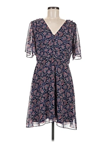Madewell Orchard Flutter-Sleeve Dress in Fan Floral Mix (view 1)