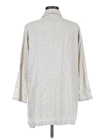 Soft Surroundings 3/4 Sleeve Button-Down Shirt (view 2)