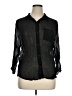 Guess Black 3/4 Sleeve Button-Down Shirt Size XL - photo 1
