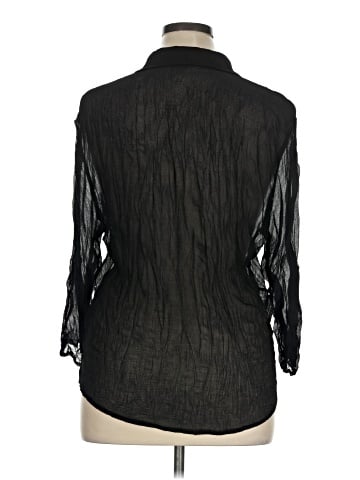 Guess 3/4 Sleeve Button-Down Shirt (view 2)
