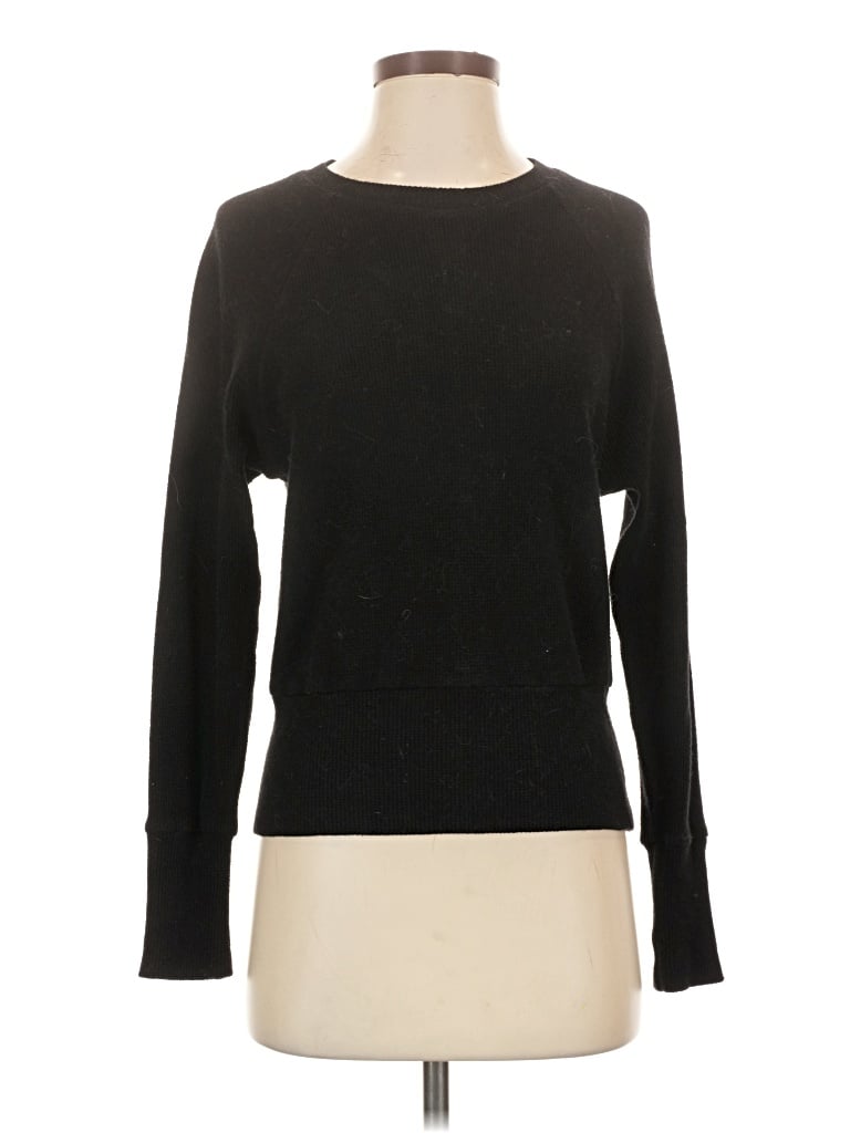 Pre-owned Monrow Pullover Sweater In Black