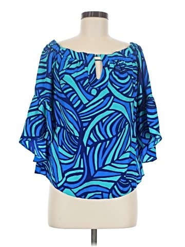 Alice & Trixie 3/4 Sleeve Silk Top (view 1)