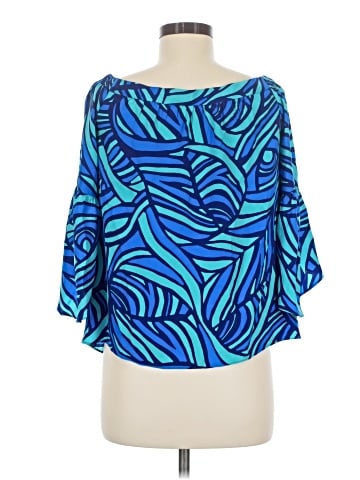 Alice & Trixie 3/4 Sleeve Silk Top (view 2)