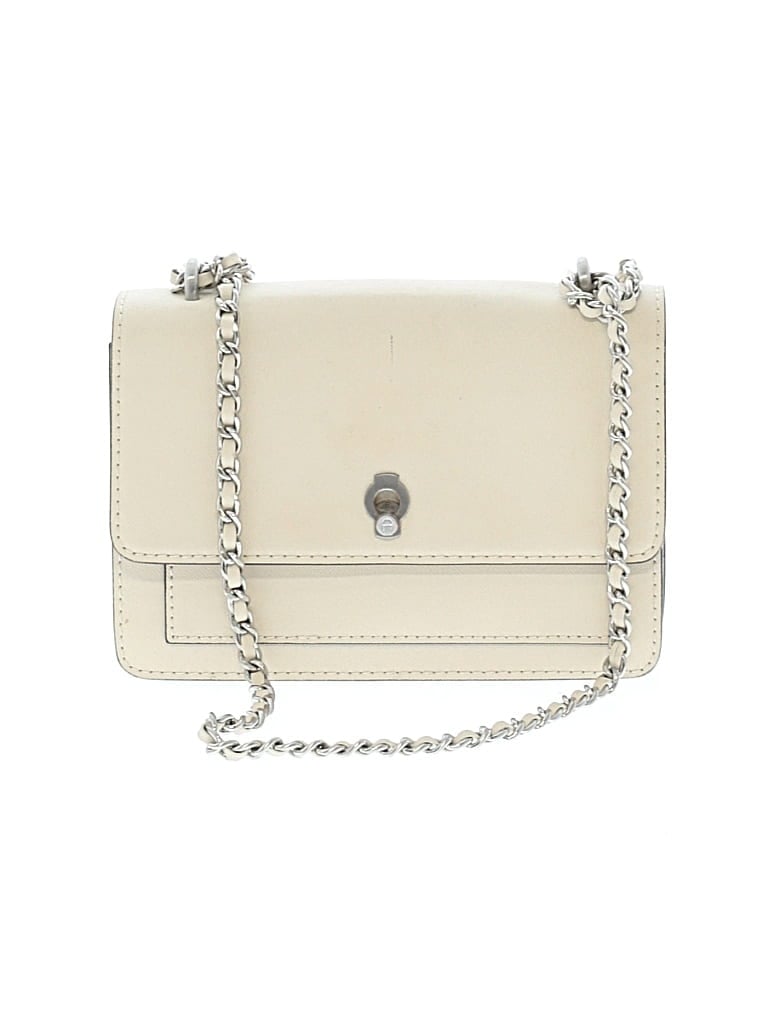 Pre-owned Etienne Aigner Leather Crossbody Bag In Ivory