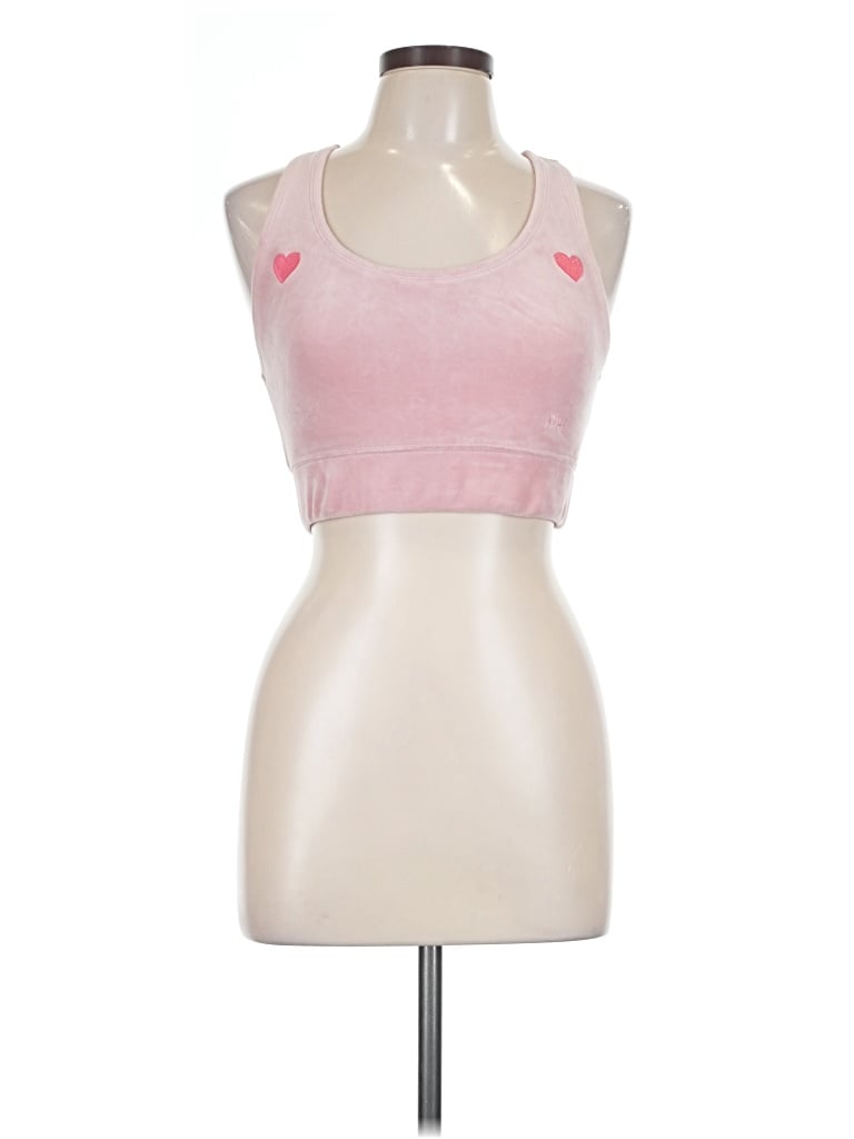 Pre-owned Paris Hilton Tank Top Pink Halter Neckline Tops