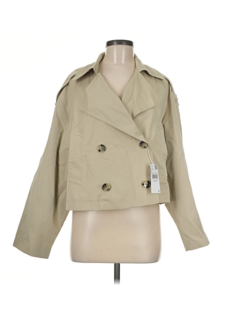 Pre-owned Mng Trenchcoat In Tan