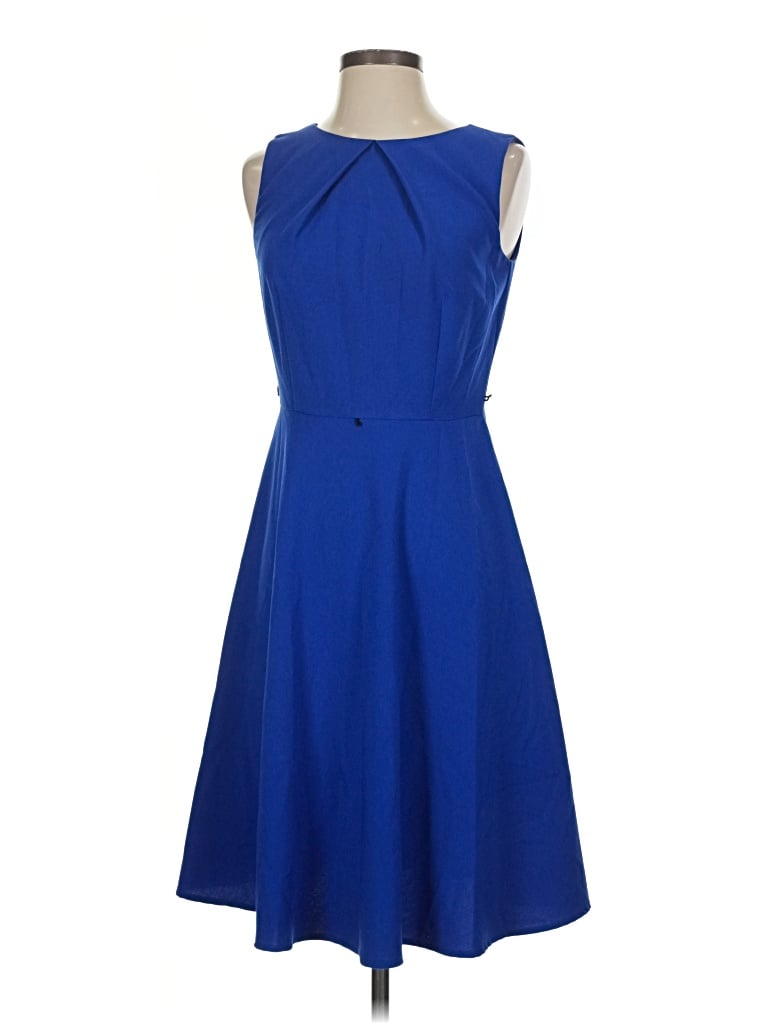 Pre-owned Ab Studio Cocktail Dress In Blue