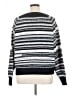 Lucky Brand Stripes White Silver Pullover Sweater Size XL - photo 2