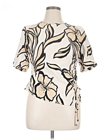 White House Black Market Short Sleeve Blouse (view 1)