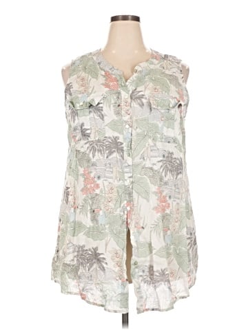 C&C California Sleeveless Button-Down Shirt (view 1)