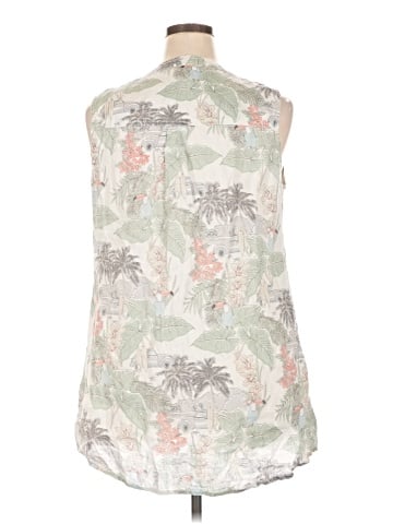 C&C California Sleeveless Button-Down Shirt (view 2)