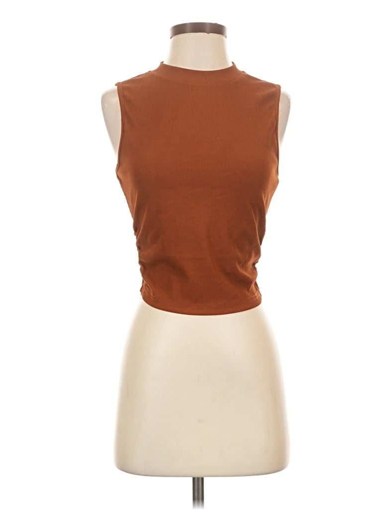 Pre-owned Btfbm Sleeveless T-shirt In Brown