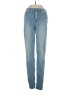 Express Jeans Solid Blue Jeans Size 2 - photo 1