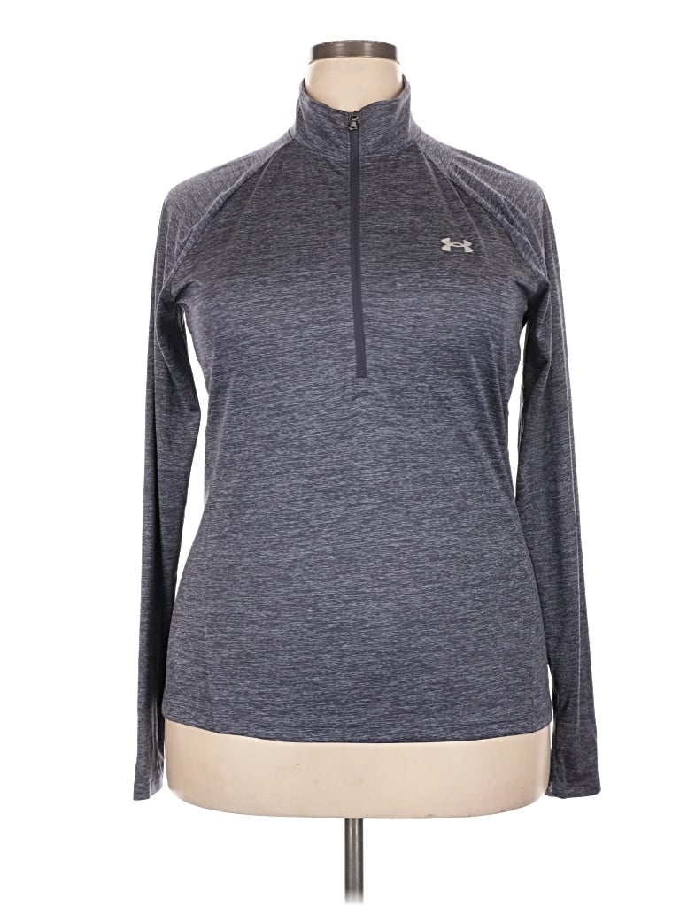 Pre-owned Under Armour Fleece Jacket In Gray