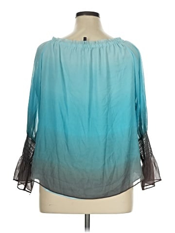 White House Black Market 3/4 Sleeve Blouse (view 2)