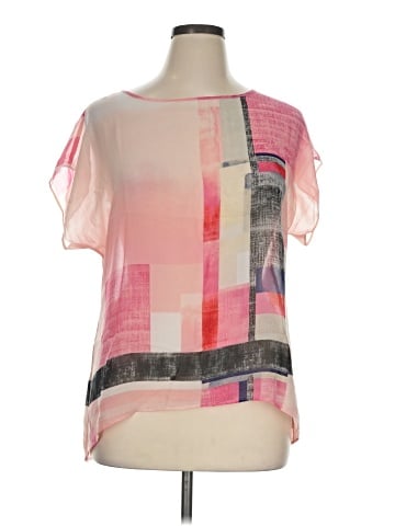White House Black Market Short Sleeve Blouse (view 1)