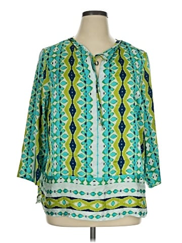 Jones New York Signature 3/4 Sleeve Blouse (view 1)