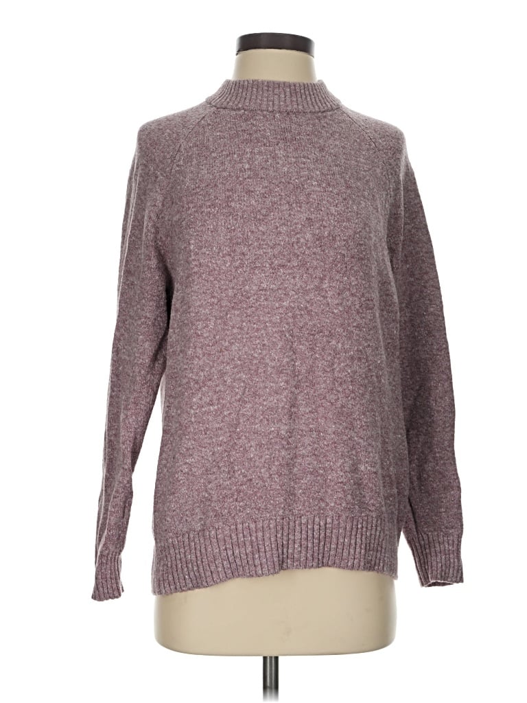 Pre-owned Eddie Bauer Turtleneck Sweater In Burgundy