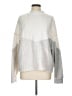 BKE Color Block Silver Pullover Sweater Size L - photo 1