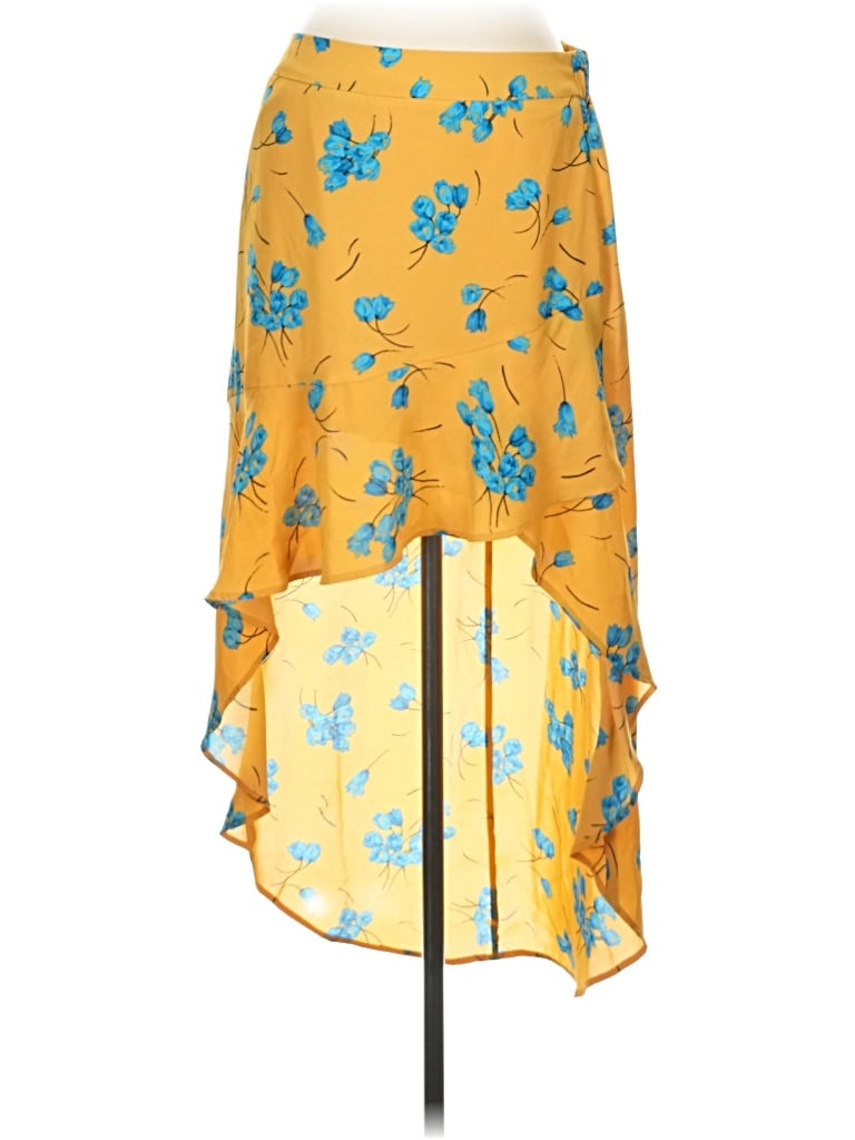 Pre-owned Free Press Casual Skirt In Yellow