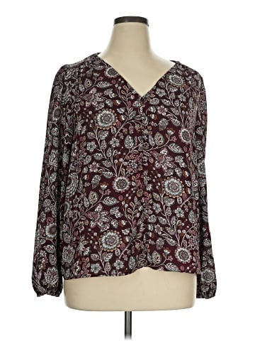 Ann Taylor Factory Long Sleeve Blouse (view 1)