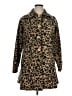 Roaman's 100% Polyester Animal Print Gold Coat Size 14 - 16 - photo 1