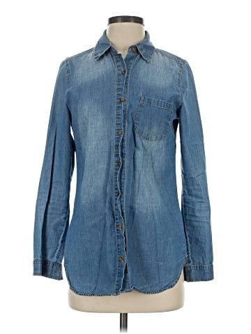Forever 21 Long Sleeve Button-Down Shirt (view 1)