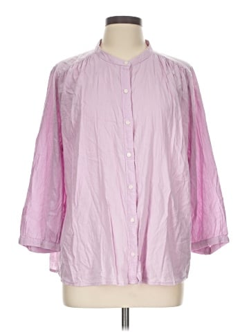 Old Navy 3/4 Sleeve Button-Down Shirt (view 1)