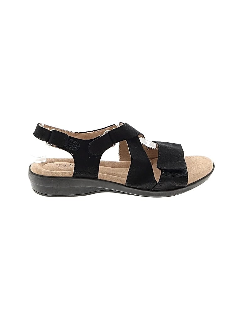 Pre-owned Coral Bay Sandals In Black