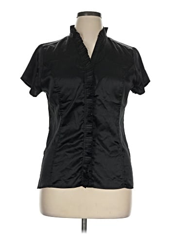 Charlotte Russe Short Sleeve Blouse (view 1)