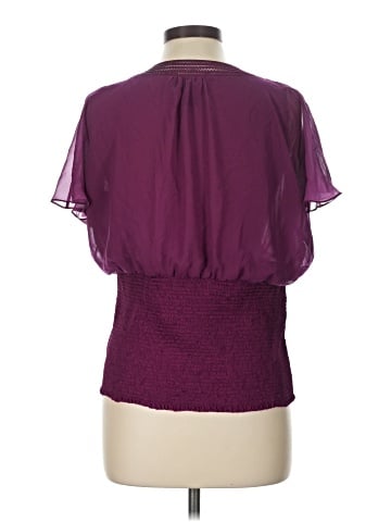 White House Black Market Short Sleeve Blouse (view 2)