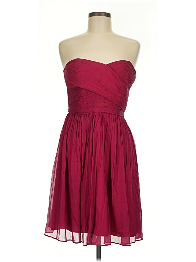 Jcrew Cocktail Dress In Burgundy