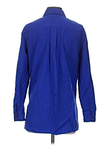 Lafayette 148 New York 3/4 Sleeve Button-Down Shirt (view 2)