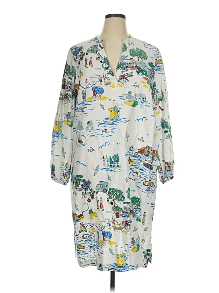 Pre-owned Boden Casual Dress In Silver