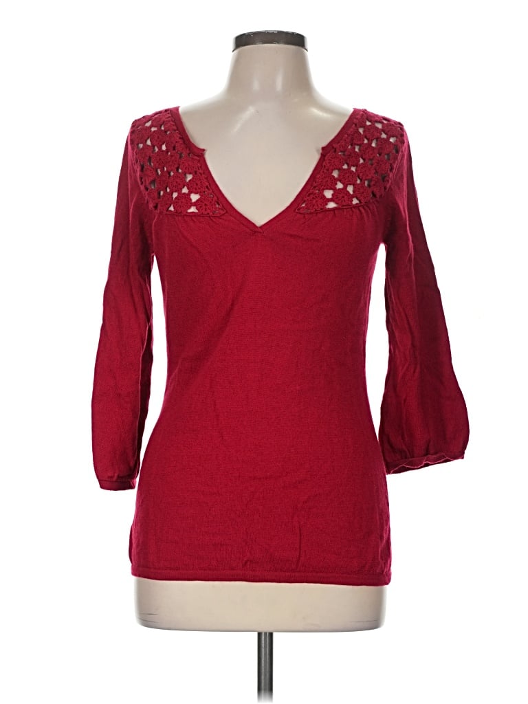 Pre-owned Sundance Wool Pullover Sweater In Red