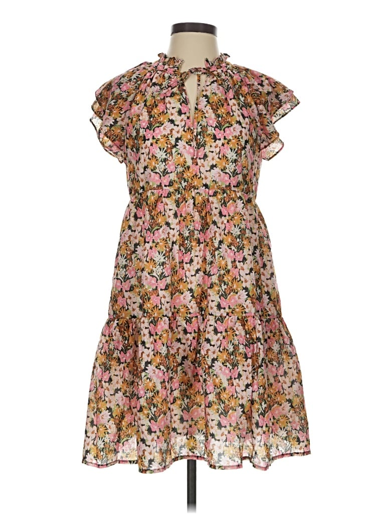 Pre-owned Thml Casual Dress In Brown