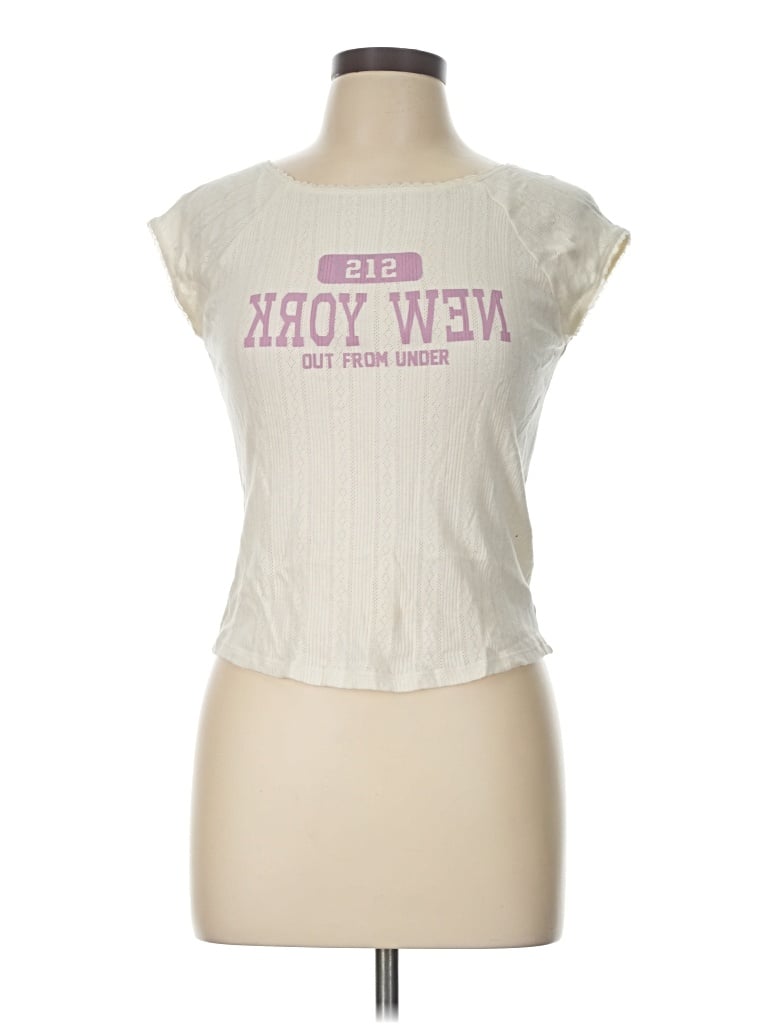 Pre-owned Out From Under Sleeveless T-shirt In Ivory