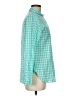 J.Crew Checkered-gingham Teal Long Sleeve Button-Down Shirt Size M (estimated) - photo 4