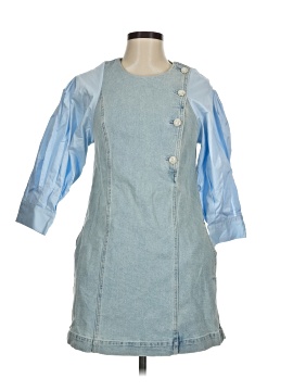 something navy denim dress Women's Dresses On Sale Up To 90% Off Retail Color:Amethyst Home | Plaza Las glamorous. galas Spaghetti strap denim mini Pink boutique