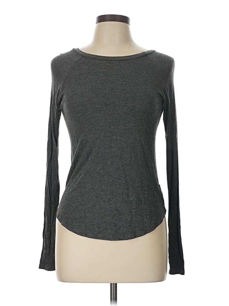 Pre-owned Terez Long Sleeve T-shirt In Gray