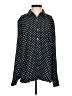 J.Jill Polka Dots Black Long Sleeve Blouse Size S - photo 1