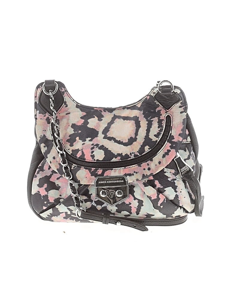 Pre-owned Aimee Kestenberg Leather Crossbody Bag In Gray