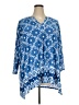 Ruby Rd. Blue 3/4 Sleeve Blouse Size 3X - photo 1