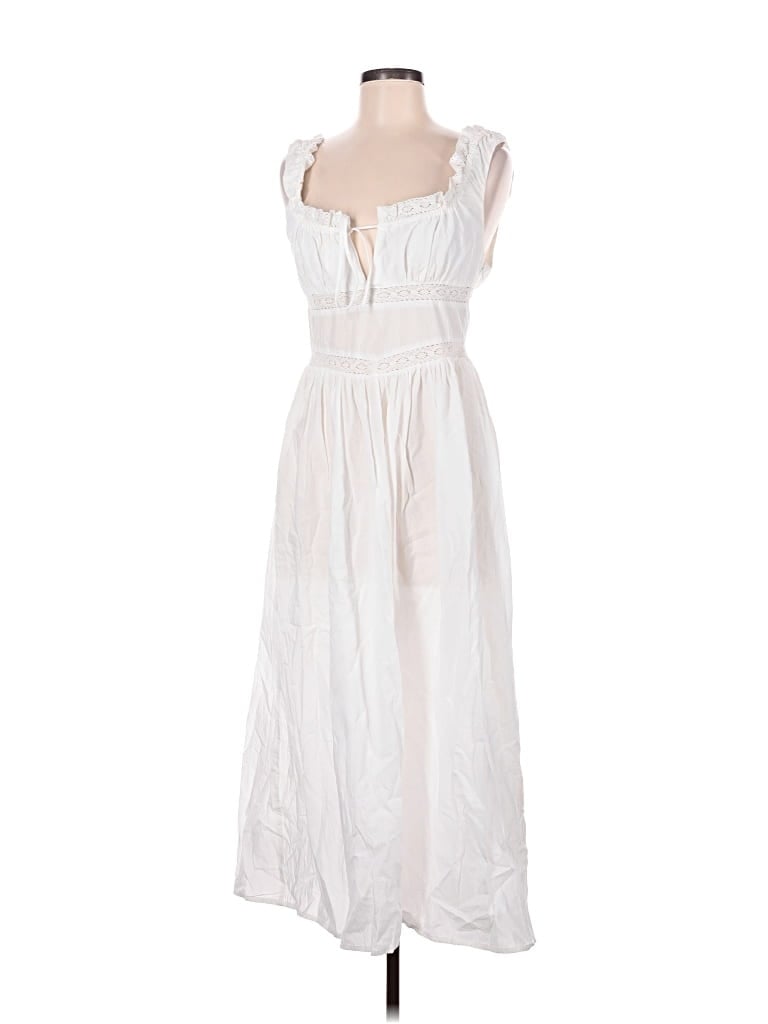 Pre-owned Vrg Grl Casual Dress In White