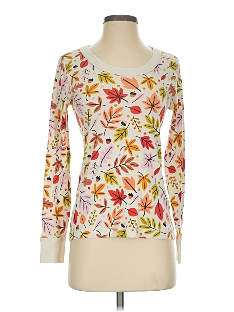 Pre-owned Hanna Andersson Long Sleeve T-shirt In Ivory