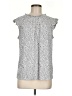 Adrianna Papell Silver Sleeveless Blouse Size M - photo 1