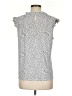 Adrianna Papell Silver Sleeveless Blouse Size M - photo 2